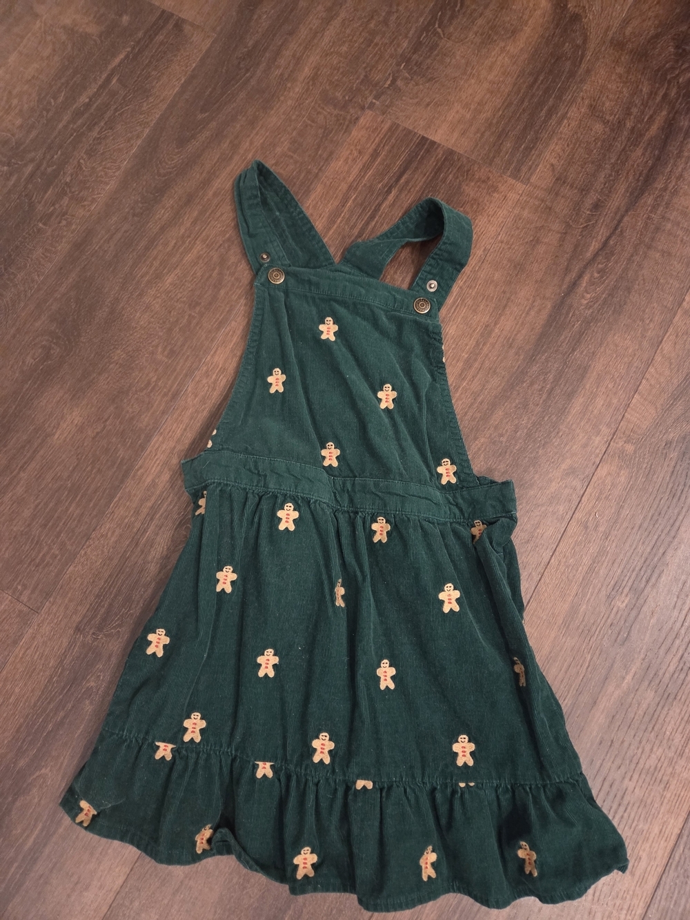 Gymboree Gingerbread Corduroy Skirtall Christmas Cabin Dress
